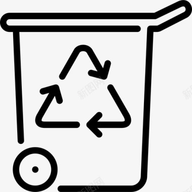 垃圾生态学2线性图标图标