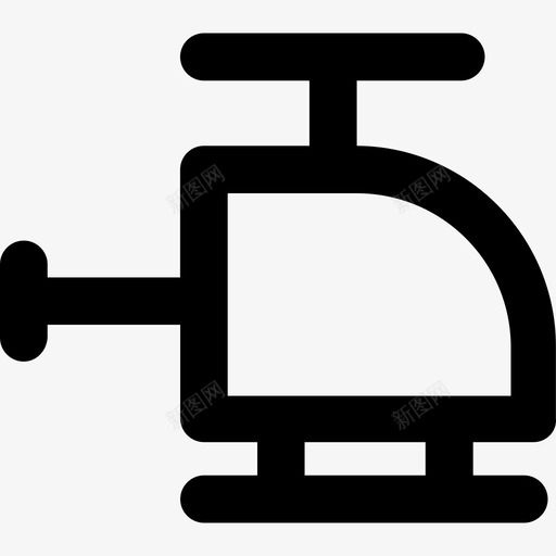 直升机运输元件粗体圆形图标svg_新图网 https://ixintu.com 直升机 粗体圆形 运输元件