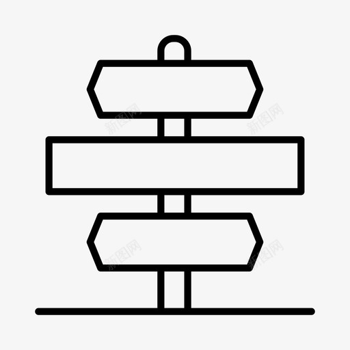 方向标志导航路标图标svg_新图网 https://ixintu.com 导航 指路标志 方向标志 路标