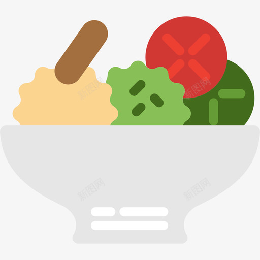 沙拉美食套餐平板沙拉图标svg_新图网 https://ixintu.com 平板沙拉 沙拉 美食套餐