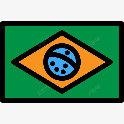 巴西奥运会2线条色彩图标svg_新图网 https://ixintu.com 奥运会2 巴西 线条色彩