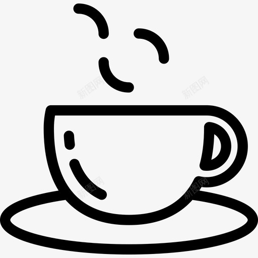咖啡食品和餐厅直系图标svg_新图网 https://ixintu.com 咖啡 直系 食品和餐厅