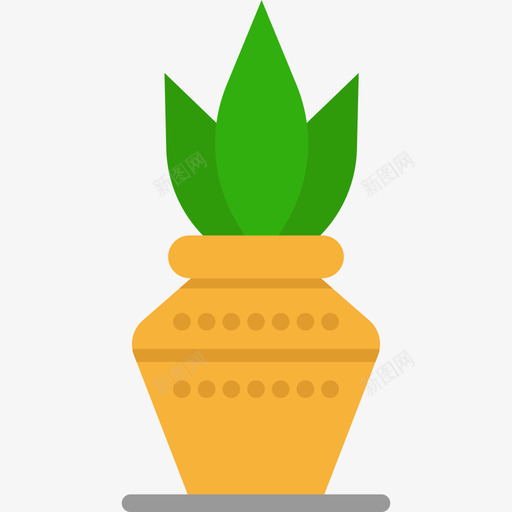 植物排灯节元素扁平图标svg_新图网 https://ixintu.com 扁平 排灯节元素 植物