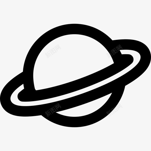 土星科学研究6直线型图标svg_新图网 https://ixintu.com 土星 直线型 科学研究6