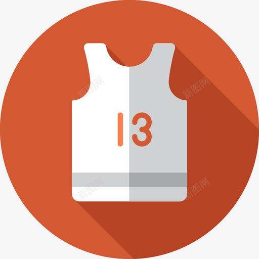 篮球运动衫健身房和健身2扁平图标svg_新图网 https://ixintu.com 健身房和健身2 扁平 篮球运动衫