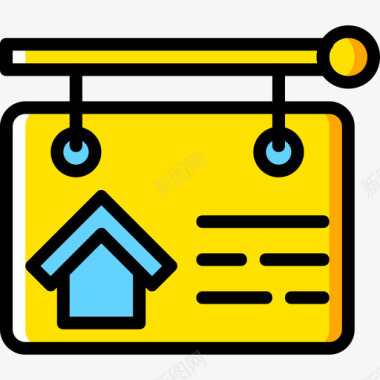 房地产房地产11黄色图标图标