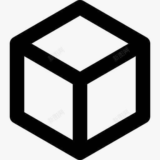 立方体20个形状线性图标svg_新图网 https://ixintu.com 20个形状 立方体 线性