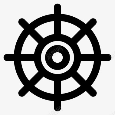 方向盘海盗海洋图标图标