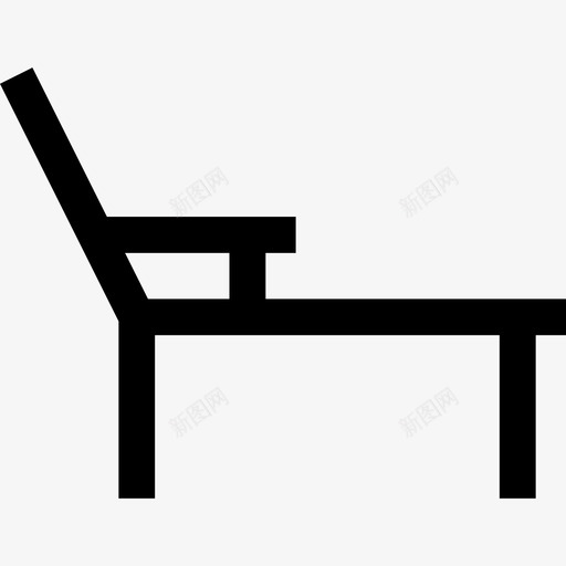 折叠椅trevel系列直线型图标svg_新图网 https://ixintu.com trevel系列 折叠椅 直线型