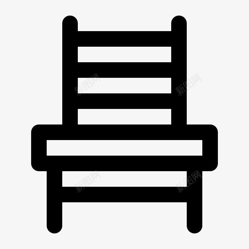 大椅子沙滩椅家具图标svg_新图网 https://ixintu.com 坐下 大椅子 家具 家具线图标集 放松 沙滩椅