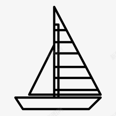 帆船比赛奥运会图标图标