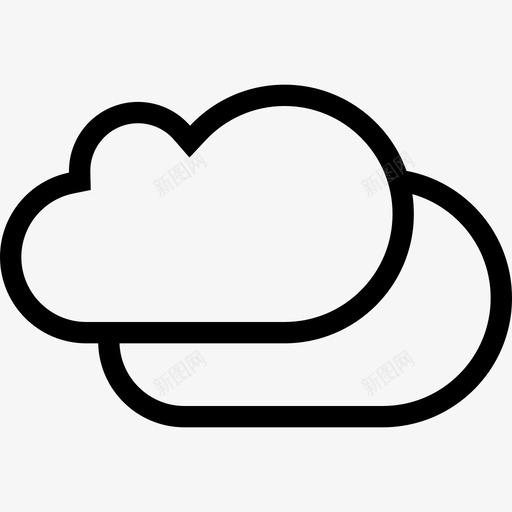 多云天气和保险2线性图标svg_新图网 https://ixintu.com 多云 天气和保险2 线性