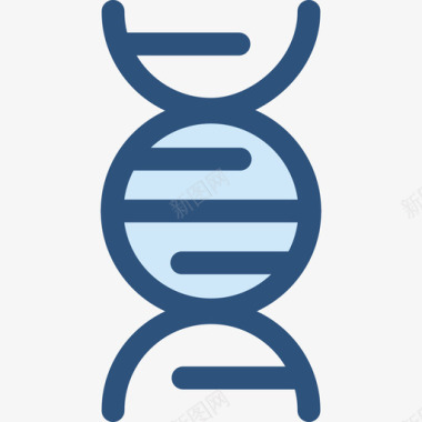 Dna健康和医学5蓝色图标图标