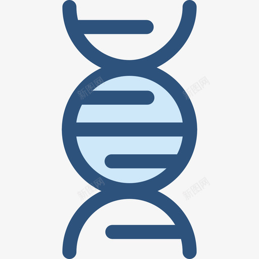 Dna健康和医学5蓝色图标svg_新图网 https://ixintu.com Dna 健康和医学5 蓝色