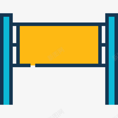 排球网运动6线颜色图标图标