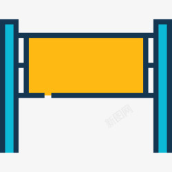排球网运动6线颜色图标图标