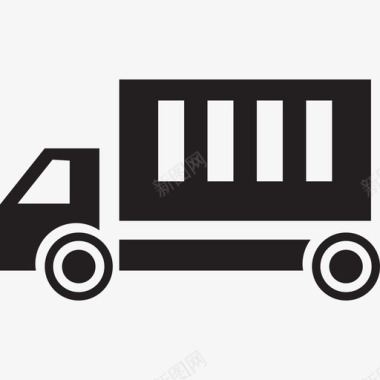 卡车运输购物收集图标图标