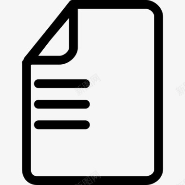 文件文件类型和内容资产线性图标图标