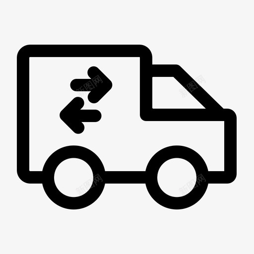 送货汽车运输图标svg_新图网 https://ixintu.com 卡车 房地产 汽车 运输 送货