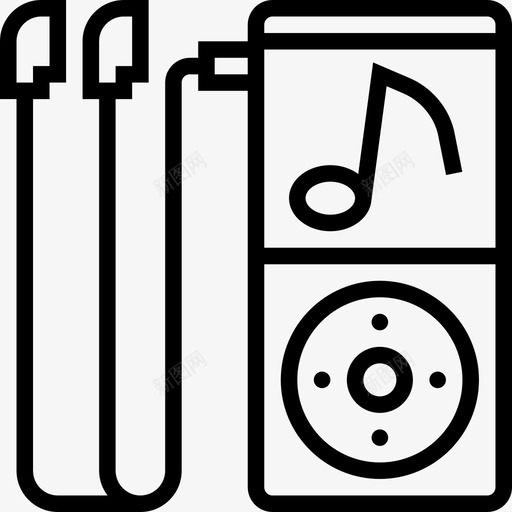 音乐播放器电子和设备线性图标svg_新图网 https://ixintu.com 电子和设备 线性 音乐播放器