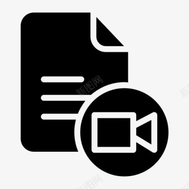 摄像机文件和文件夹接口图标图标