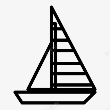 帆船比赛奥运会图标图标