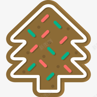 饼干圣诞节25平的图标图标