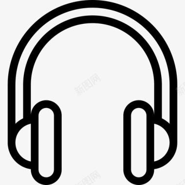 耳机hipster3线状图标图标