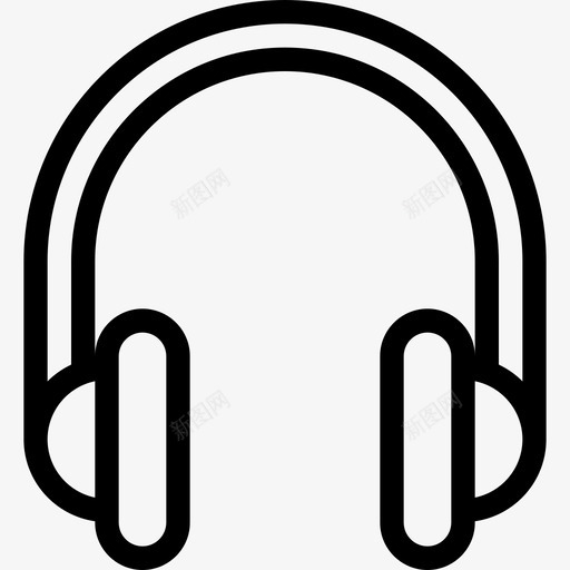 耳机hipster3线状图标svg_新图网 https://ixintu.com hipster3 线状 耳机