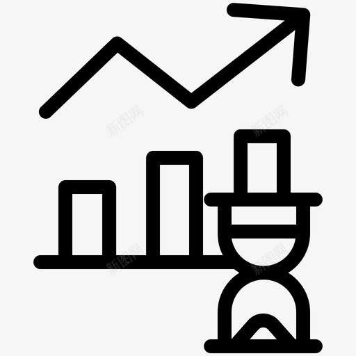 图表分析时间图标svg_新图网 https://ixintu.com 分析 图表 时间