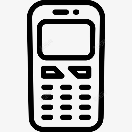 移动电话电话线路图标svg_新图网 https://ixintu.com 电话 移动电话 线路