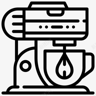 搅拌机烹饪厨房图标图标