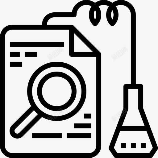 化学学校图标收藏线性svg_新图网 https://ixintu.com 化学 学校图标收藏 线性