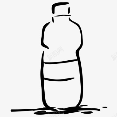 瓶子饮料塑料图标图标