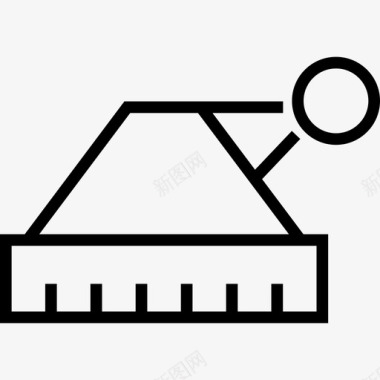 冬季帽子圣诞节14直线型图标图标