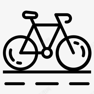 自行车运动爱好图标图标