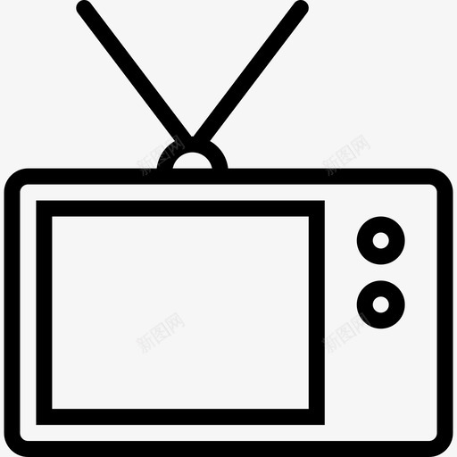 电视技术和设备成套设备图标svg_新图网 https://ixintu.com 技术和设备成套设备 电视