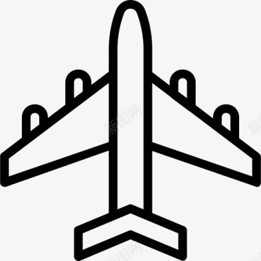 飞机陆军徽章2直线型图标图标