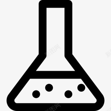 烧瓶创业和商业图标收集线性图标