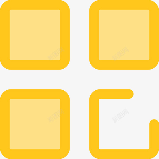 菜单web按钮2黄色图标svg_新图网 https://ixintu.com web按钮2 菜单 黄色