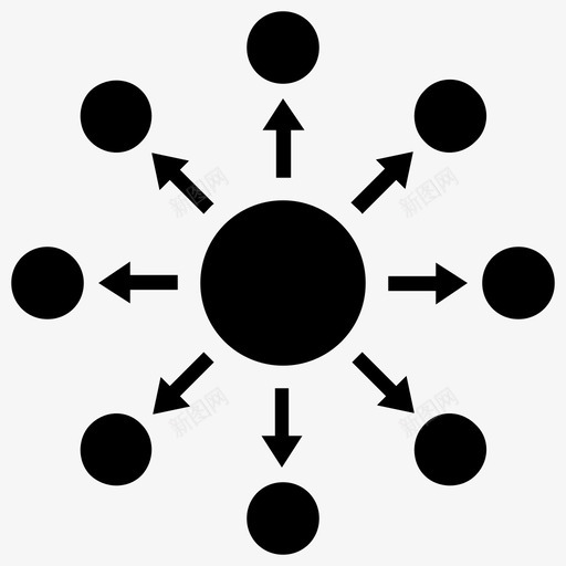 企业关系数字连接相互关系图标svg_新图网 https://ixintu.com 企业关系 商业服务字形图标 数字连接 相互关系 社交链接 链接构建