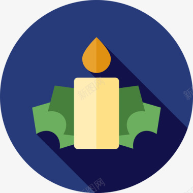 蜡烛圣诞19平的图标图标
