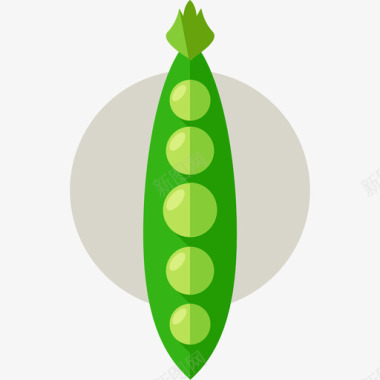 豌豆有机食品扁豆图标图标