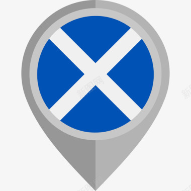 苏格兰国旗圆形图标图标