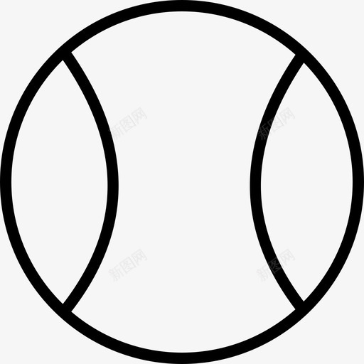网球运动和游戏直线型图标svg_新图网 https://ixintu.com 直线型 网球 运动和游戏
