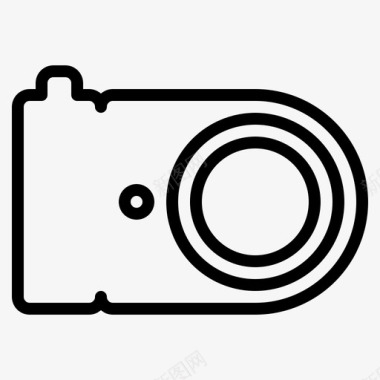 小型照相机数码相机照片图标图标