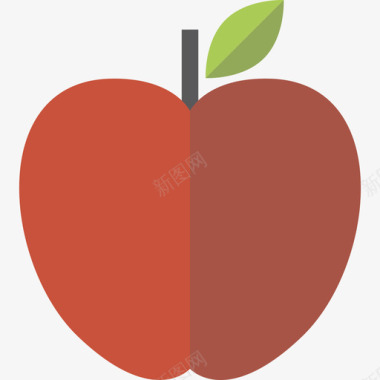 苹果学校元素2扁平图标图标