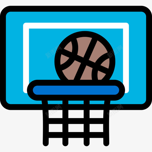 篮球运动线条颜色线条颜色图标svg_新图网 https://ixintu.com 篮球 线条颜色 运动线条颜色