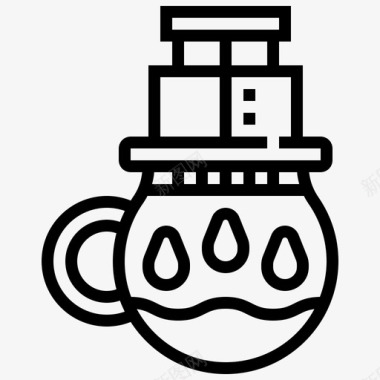压榨机饮料咖啡图标图标