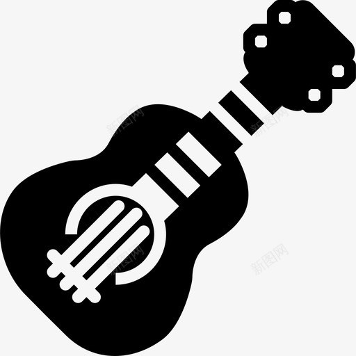 低音吉他音乐套装填充图标svg_新图网 https://ixintu.com 低音吉他 填充 音乐套装
